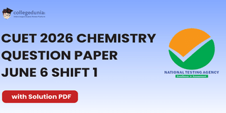 CUET 2026 Chemistry June 6 Shift 1 Question Paper- Download Answer Key and Solution PDF